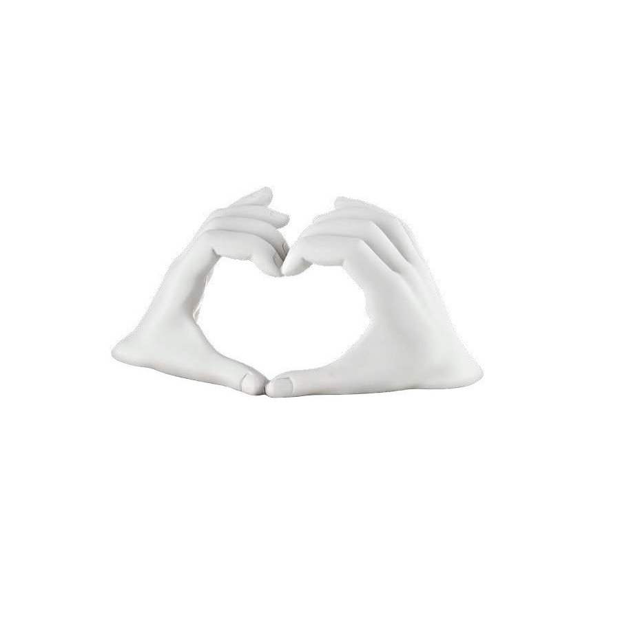 BONGELLI MANI CUORE 22X12 BIANCA SENZA BASE cod. ME2424 2 SB