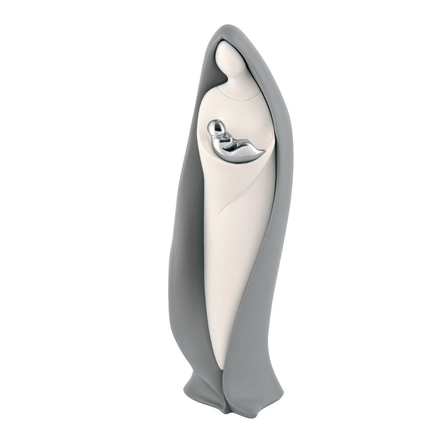 BONGELLI MATERNITA' SCULTURA GRIGIA H.27 cod. ME1377 G