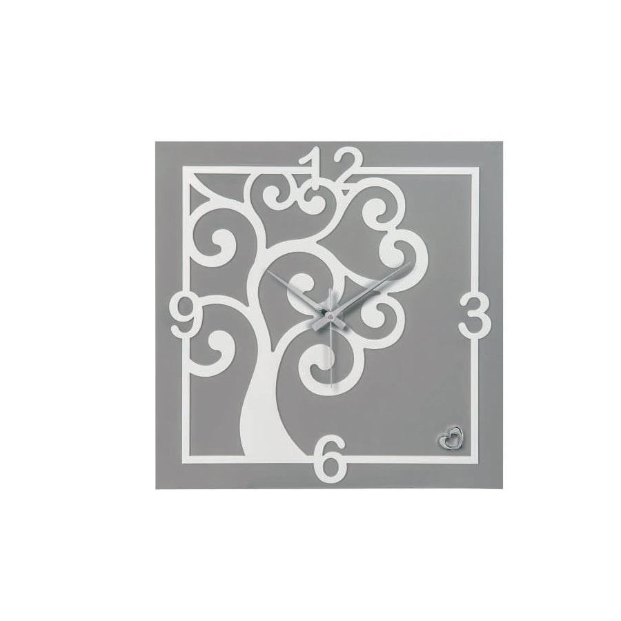 BONGELLI OROLOGIO ALBERO VITA 40x40 GRIGIO cod. ME1586 G