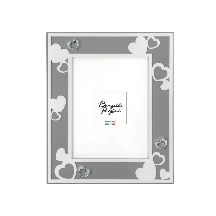 BONGELLI PORTA FOTO CUORI 18x24 GRIGIO cod. ME1592 3G