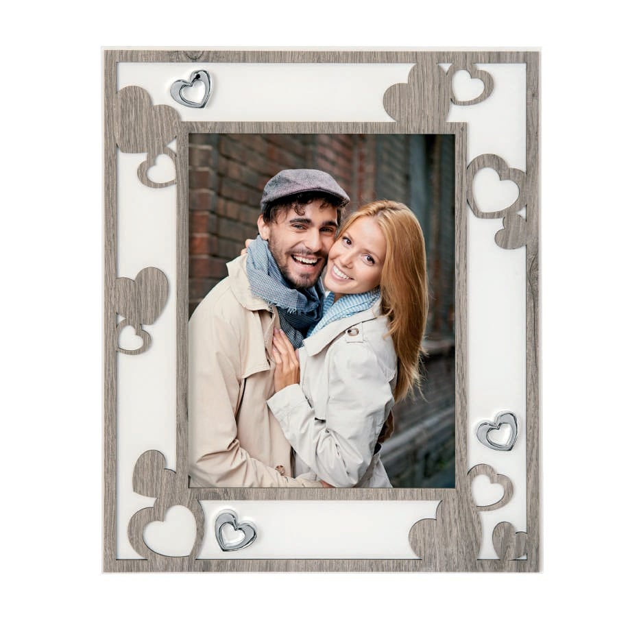 BONGELLI PORTA FOTO CUORI18x24 ROVERE cod. ME1592 3RO
