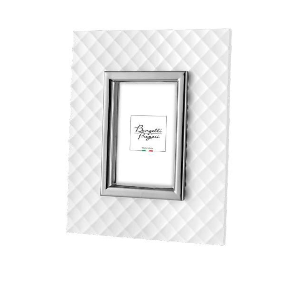 BONGELLI PORTA FOTO MODERNO INT.13X18 BIANCO ARG cod. ME2347 AG