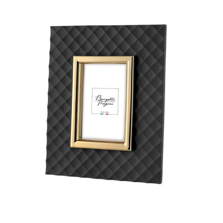 BONGELLI PORTA FOTO MODERNO INT.13X18 NERO ORO cod. ME2347 NE OR