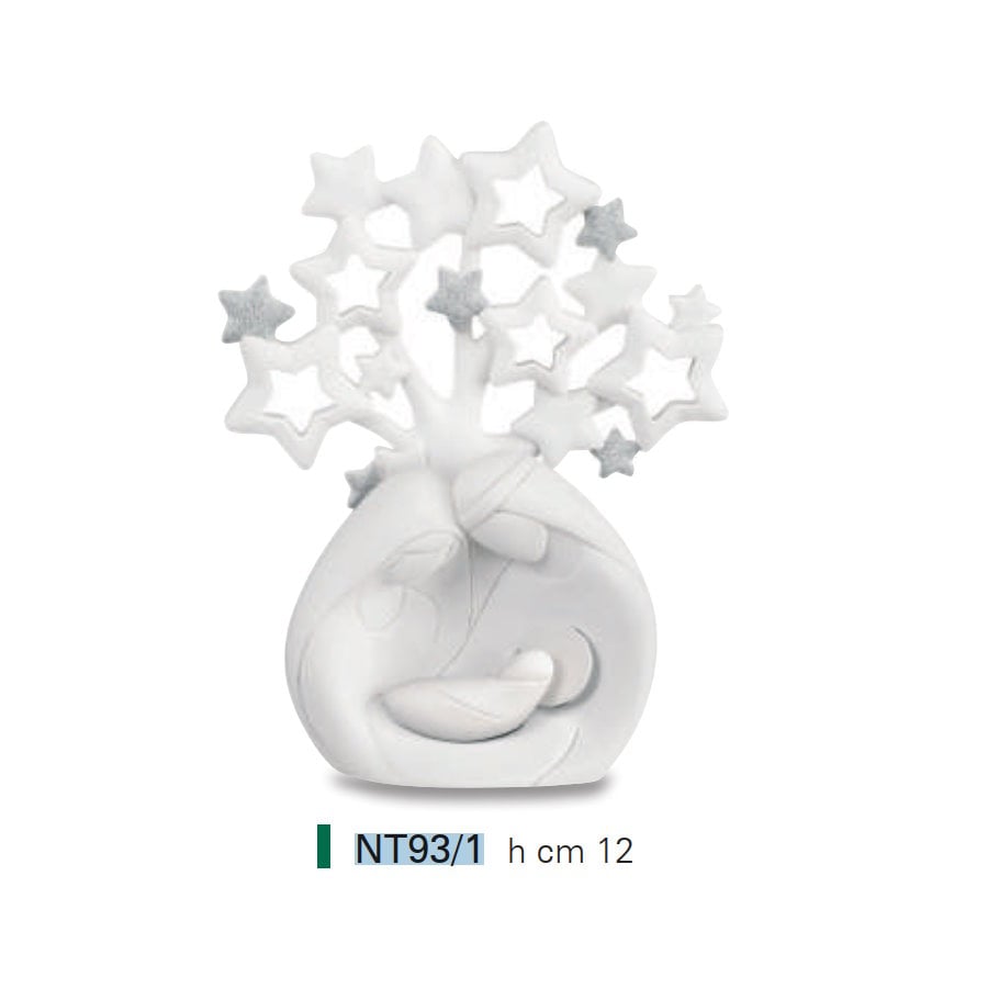 BONGELLI PRESEPE ALBERO STELLE BIANCO H 12 cod. NT93 1