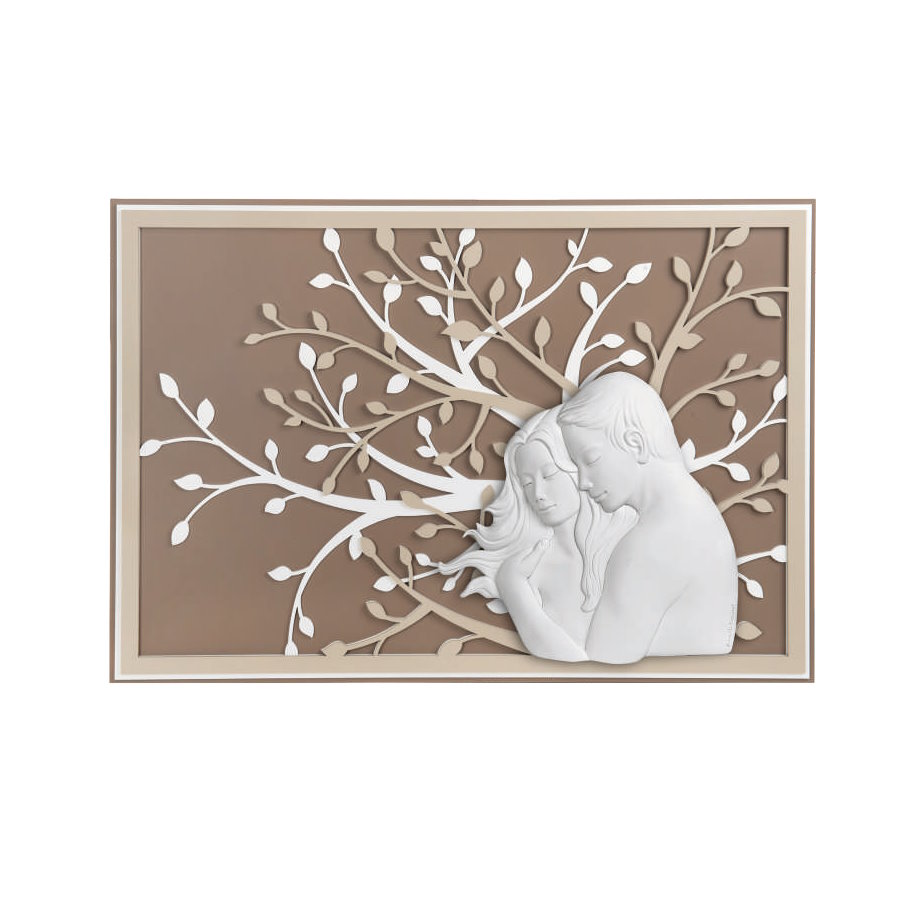 BONGELLI QUADRO ALBERO COPPIA CLASS.NOCC. 70X48 cod. ME1946 1N