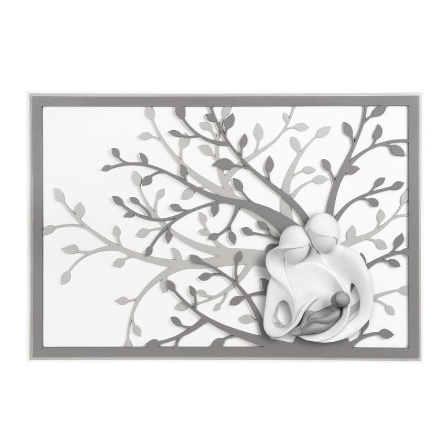 BONGELLI QUADRO ALBERO FAMIGLIA STILIZZATO GRIGI105X72 cod. ME1953 2G