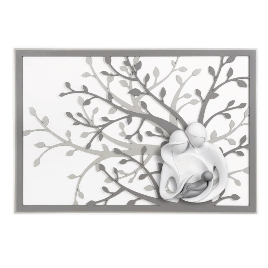 BONGELLI QUADRO ALBERO FAMIGLIA STILIZZATO GRIGIO 70X48 cod. ME1953 1G