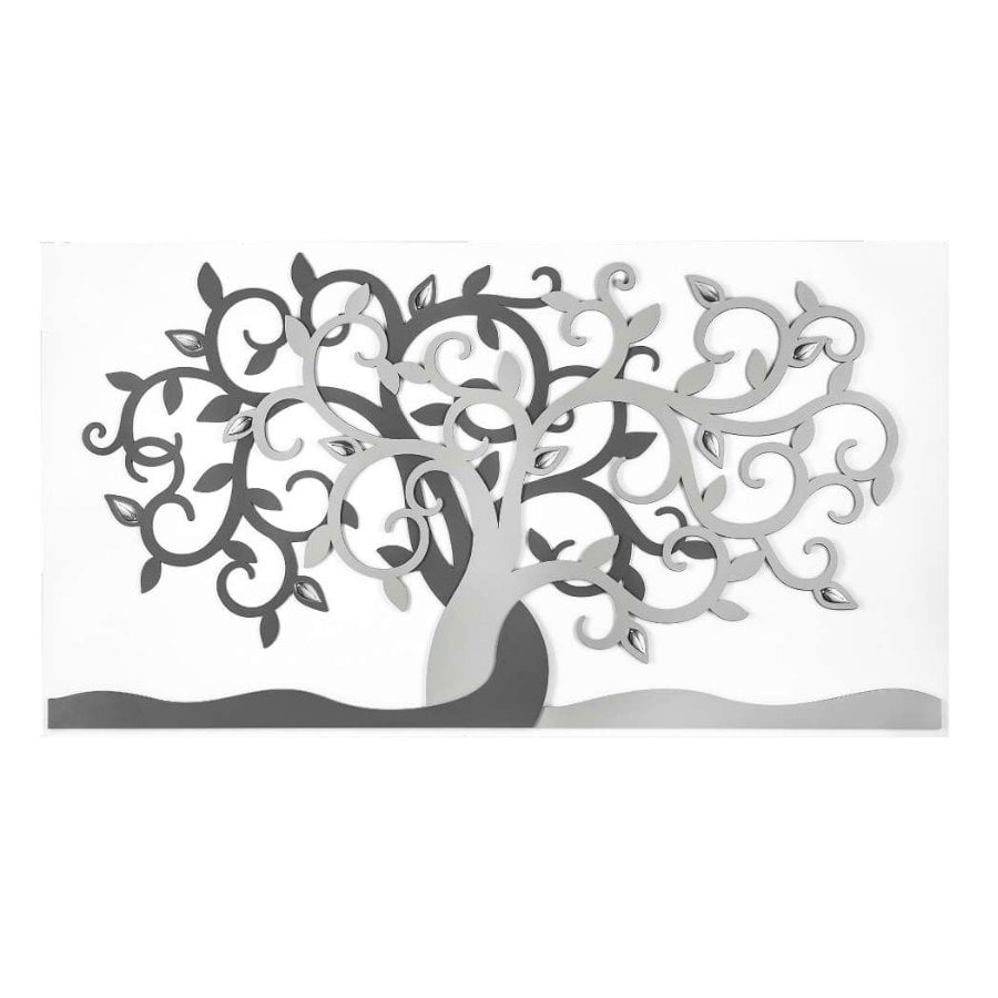 BONGELLI QUADRO ALBERO VITA 110X60 GRIGIO cod. ME2459 3G