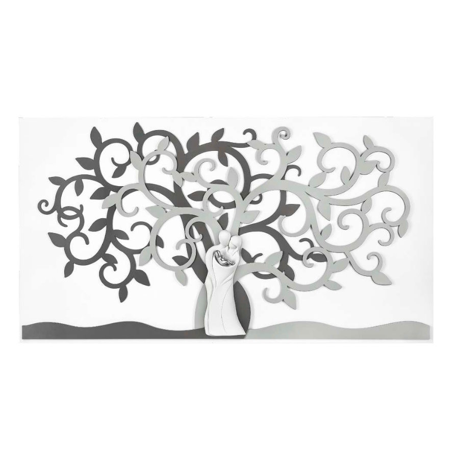 BONGELLI QUADRO ALBERO VITA 80X43 GRIGIO GIORGIO cod. ME2460 2G