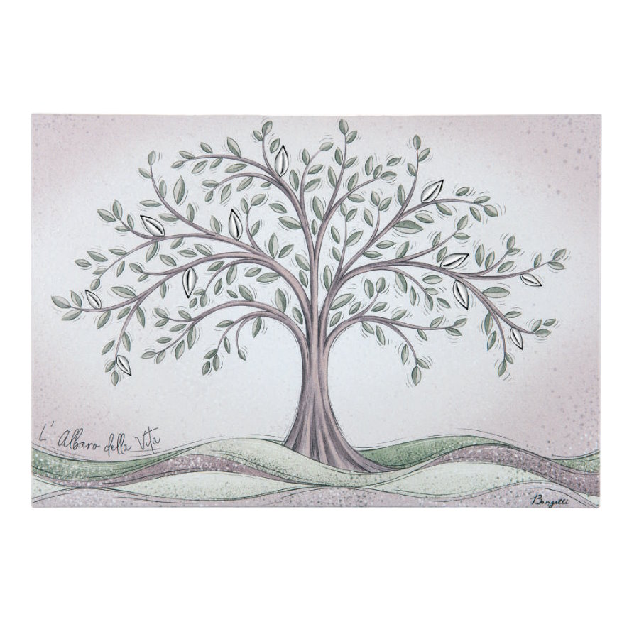 BONGELLI QUADRO ALBERO VITA 80x56 VERDE cod. ME2099 4V