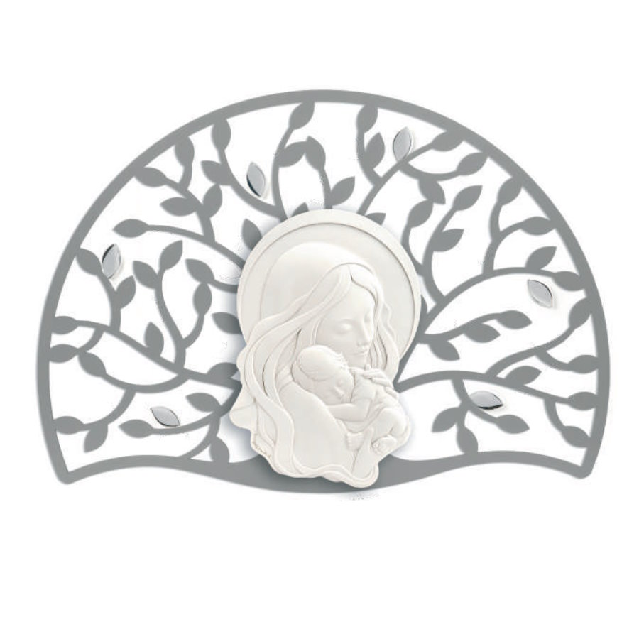 BONGELLI SACRO ALBERO LUNA MADONNA GRIGIO 90X65 cod. ME1627 G