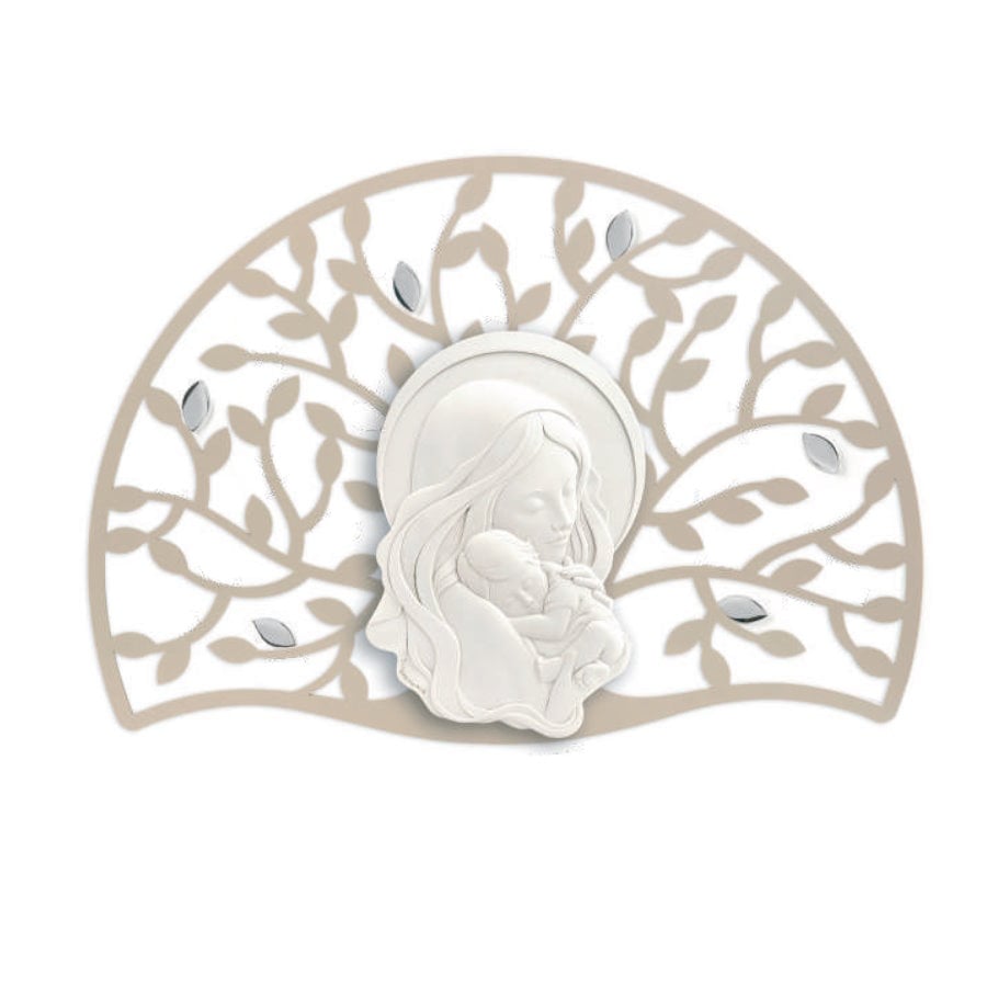 BONGELLI SACRO ALBERO LUNA MADONNA NOCCIOLA 90X65 cod. ME1627 N