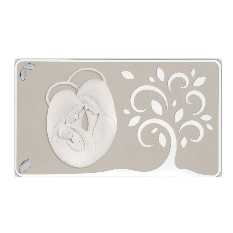 BONGELLI SACRO FAMIGLIA ALBERO VITA NOCCIOLA 70X40 cod. ME1362 1N