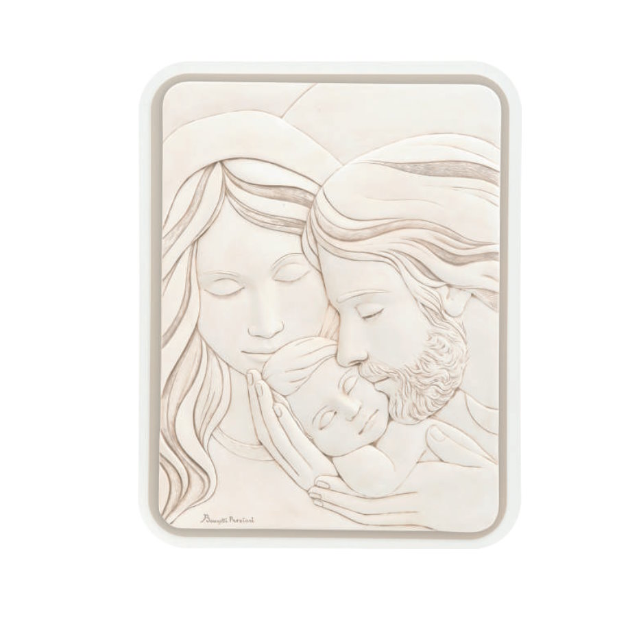 BONGELLI SACRO FAMIGLIA RETT INV. NOCCIOLA 45X58 cod. ME1629 2N
