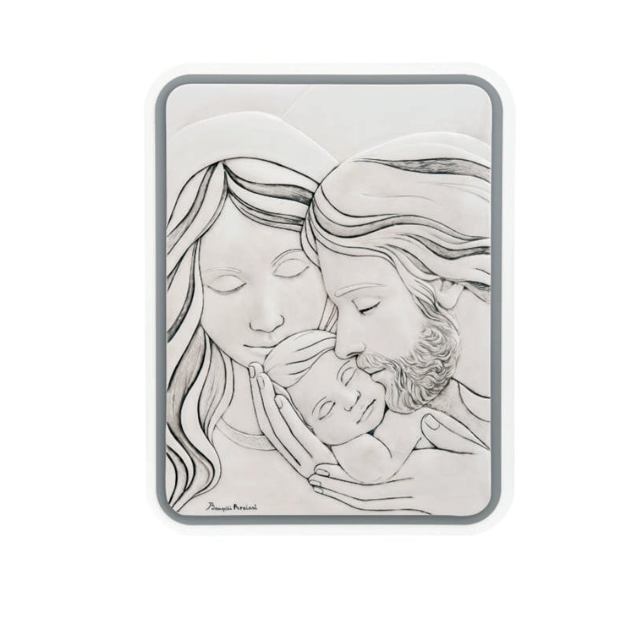 BONGELLI SACRO FAMIGLIA RETT. INV GRIGIO 45X58 cod. ME1629 2G