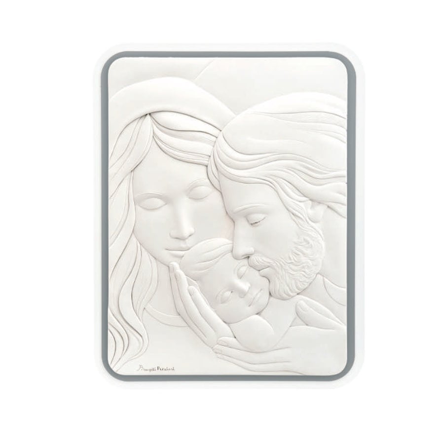 BONGELLI SACRO FAMIGLIA RETTANGOLARE GRIGIO 45X58 cod. ME1628 2G