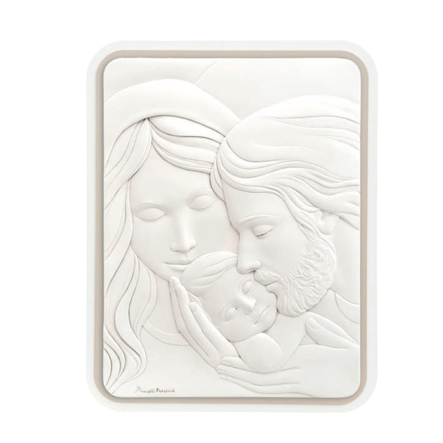 BONGELLI SACRO FAMIGLIA RETTANGOLARE NOCCIOLA 30X38 cod. ME1628 1N