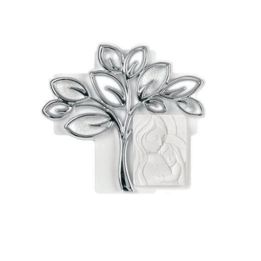 BONGELLI SACRO MADONNA ALBERO ARGENTO 16x15 cod. ME1741 AR