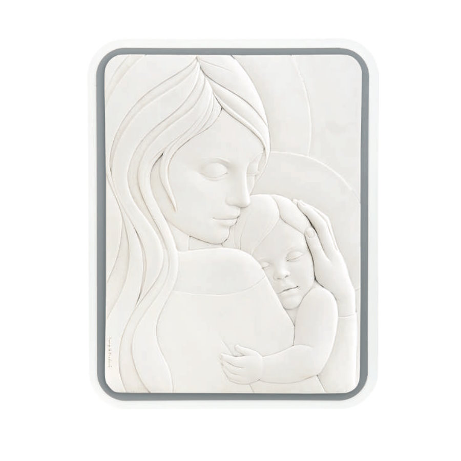 BONGELLI SACRO MADONNA RETT. GRIGIO 30X38 cod. ME1631 1G