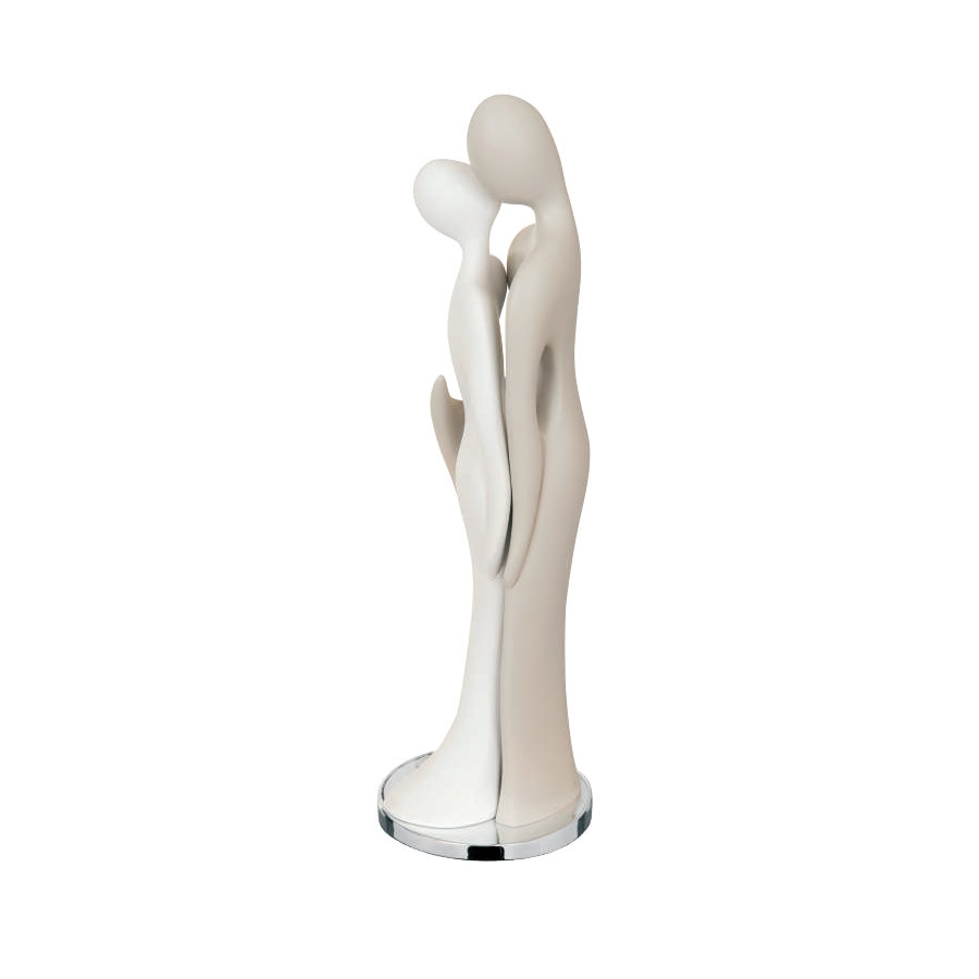 BONGELLI SCULTURA COPPIA STILIZZATA NOCCIOLA H.29 cod. ME1378 N