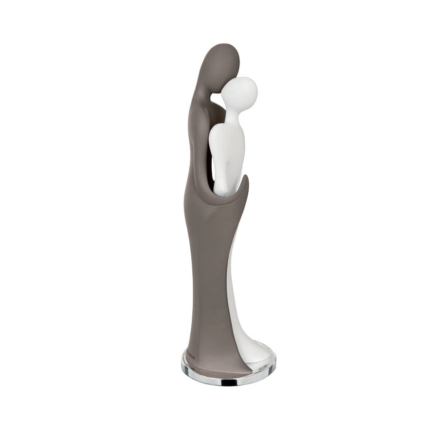 BONGELLI SCULTURA COPPIA STILIZZATA TORTORA H29 cod. ME1378 T