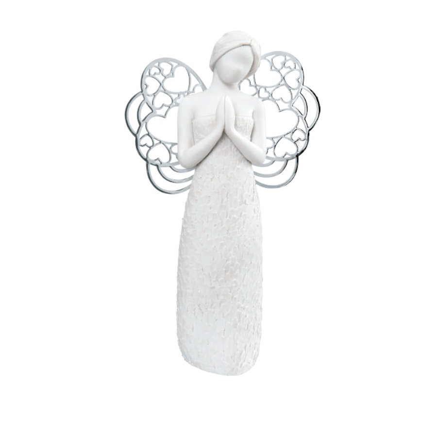 BONGELLI SCULTURA SOGNO ANGELO PREGHIERA H21 cod. ME1650 2