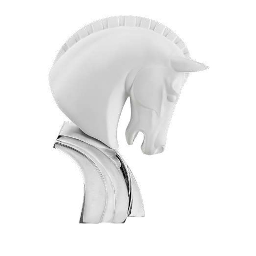 BONGELLI TESTA CAVALLO H.16 BIANCO ARGENTO cod. ME2344 1BI AG