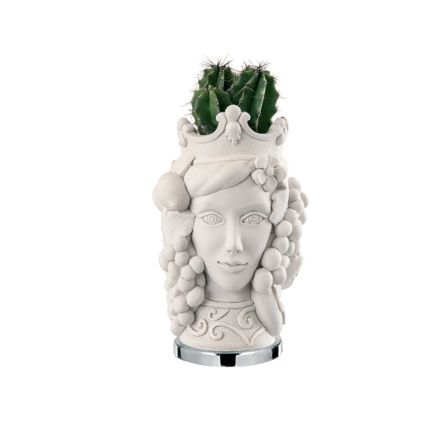 BONGELLI TESTA MORO REGINA H 16,5 BIANCA cod. ME1595 2