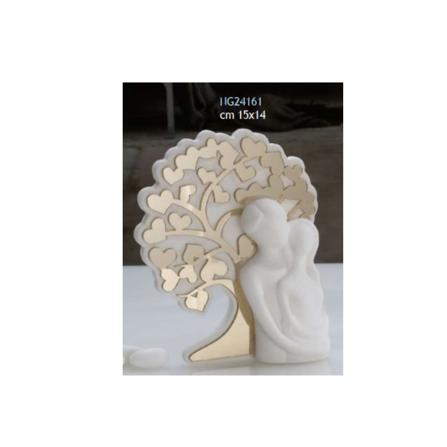 DOLCICOSE EL DORADO ALBERO ORO SPOSI 15X14CM cod. NG24161
