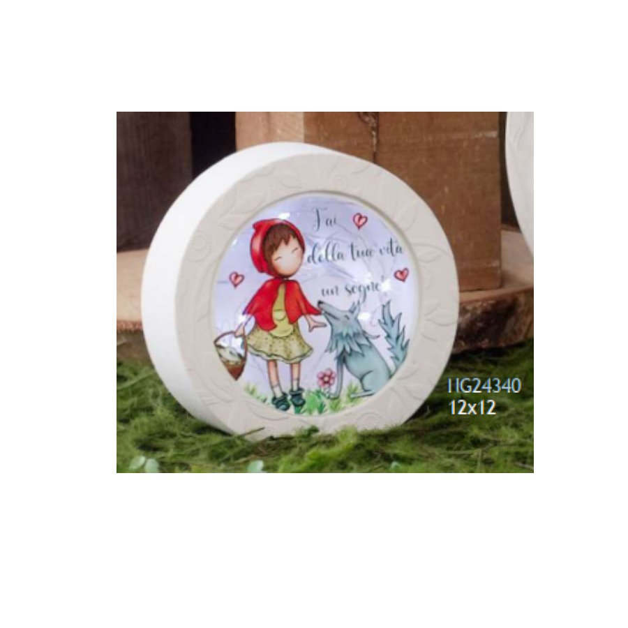 DOLCICOSE FAVOLA CAPPUCCETTO LAMPADA TONDA 12X12 cod. NG24340