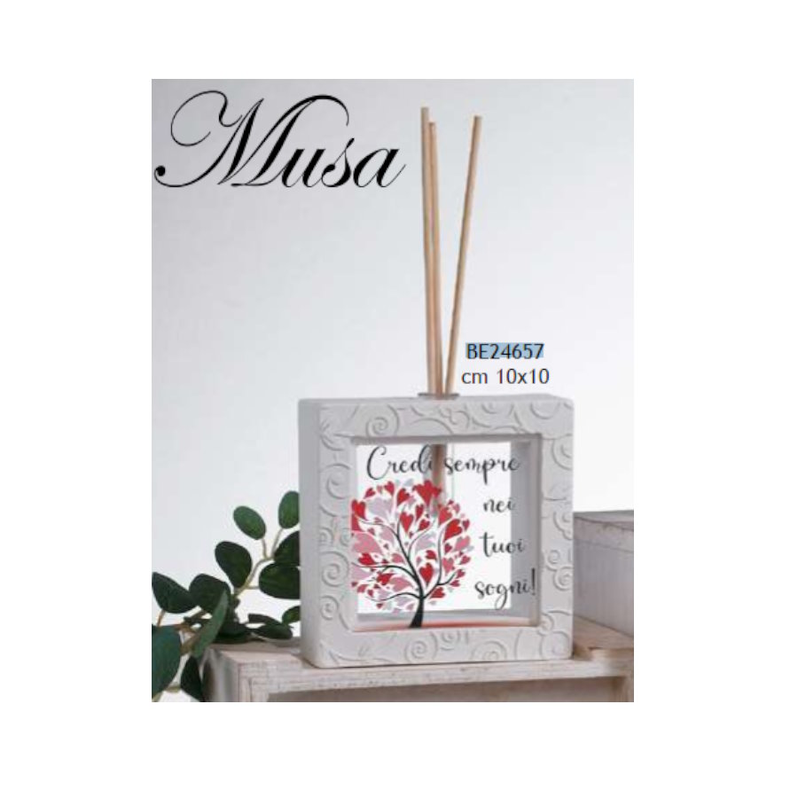 DOLCICOSE MUSA DIFFUSORE QUADRO PEXIGLASS TRASPARENTE 10X10 cod. BE24657