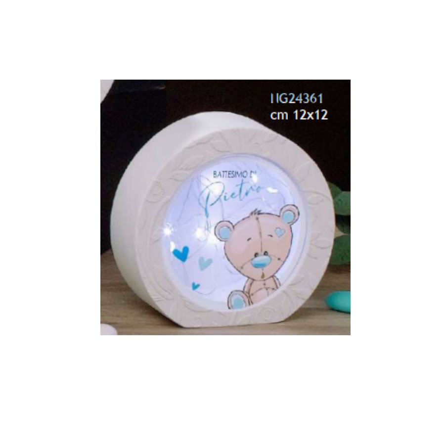 DOLCICOSE PANDORA LAMPADA TONDA 12X12 ORSO MASCHIO cod. NG24361
