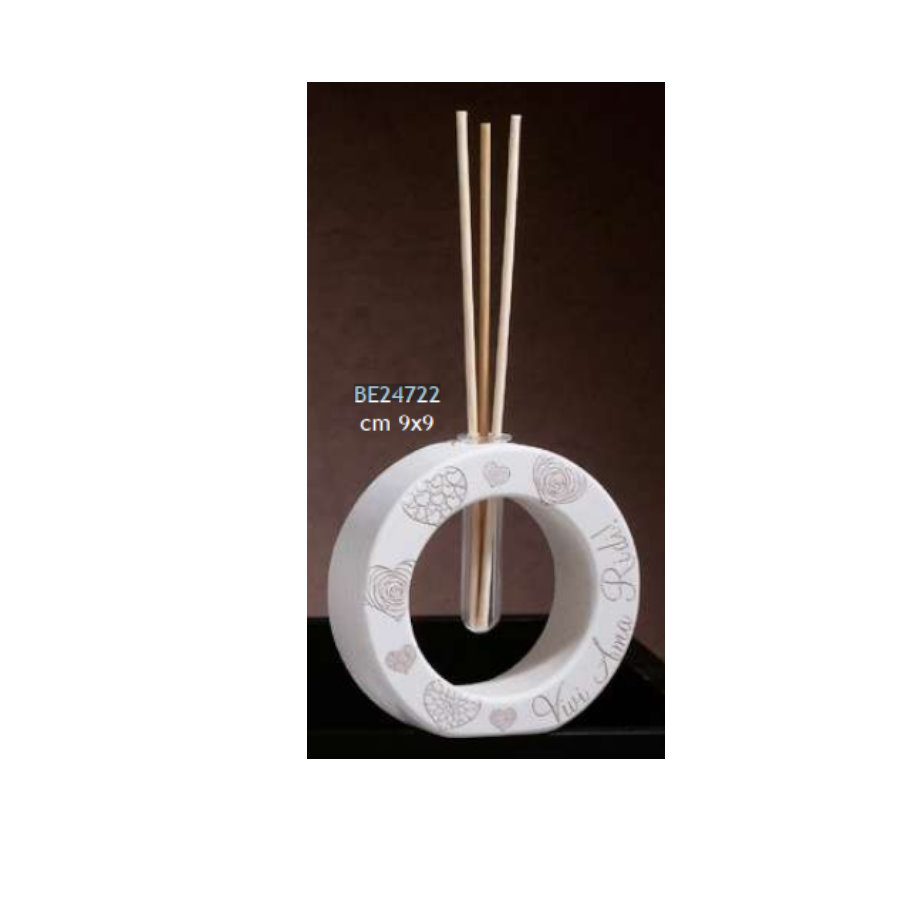 DOLCICOSE RASTER DIFFUSORE TONDO 9X9 FRASE VIVI cod. BE24722