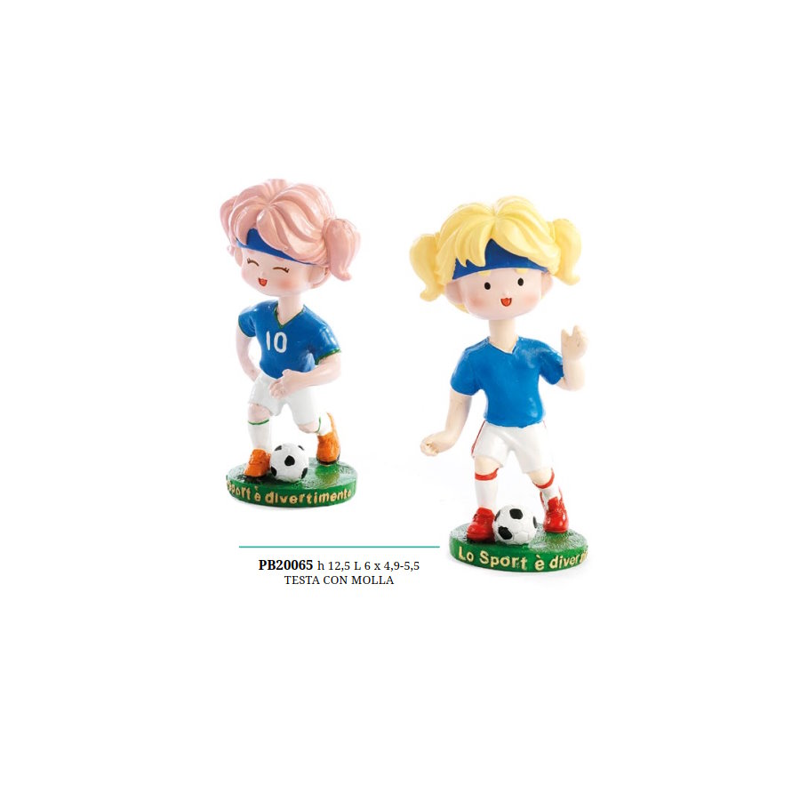 Ragazza Calciatrice Testa Snodata Pb20065