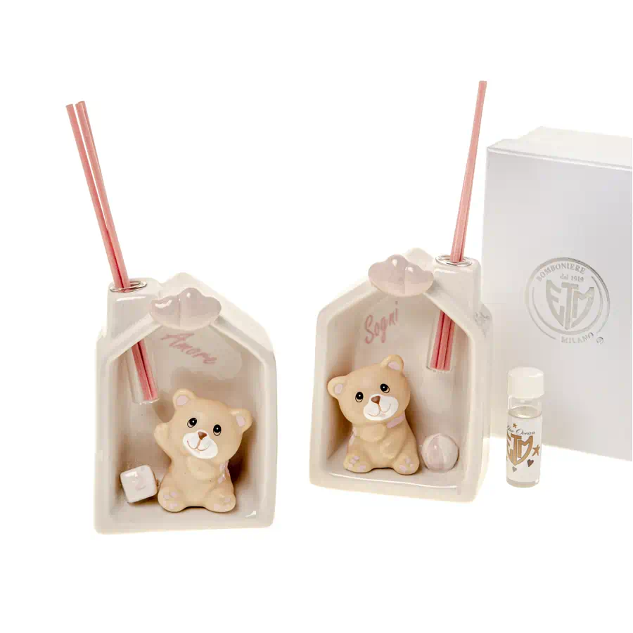 Etm Barty orso diffusore essenze per ambienti rosa 03A035