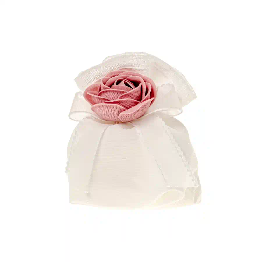 Etm Bocciolo sacchetto porta confetti cm.10 rosa C2682