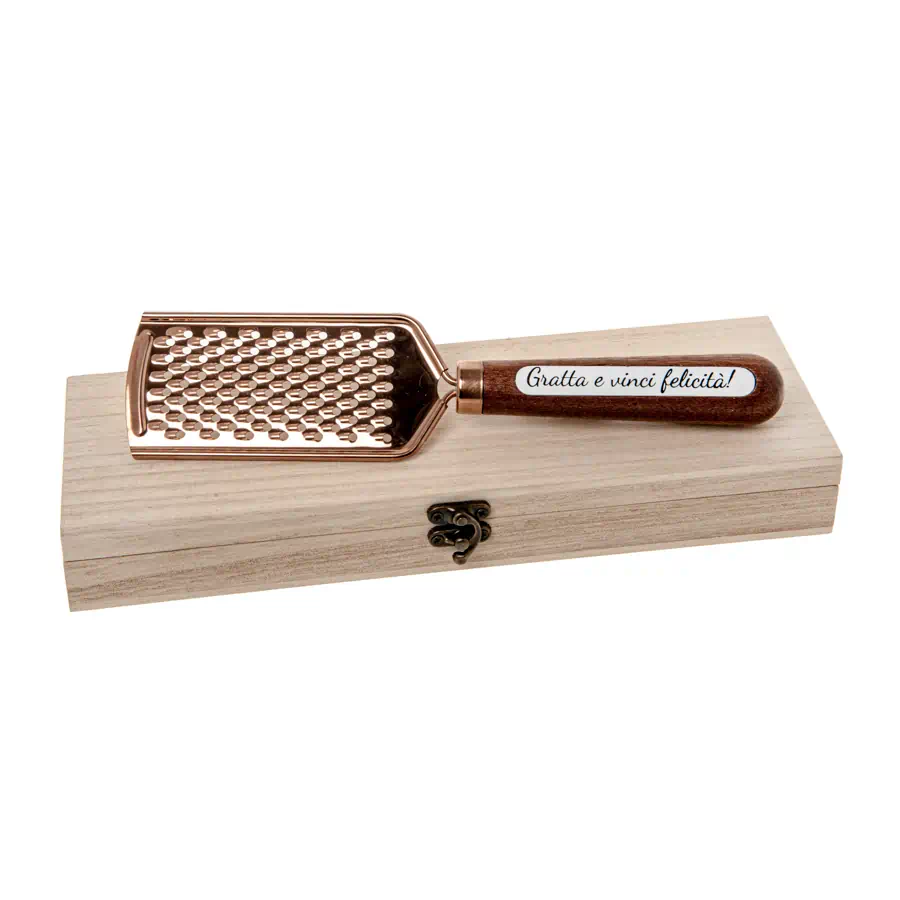 Etm Bronze grattugia cm.24 scatola in legno cod. 12A115