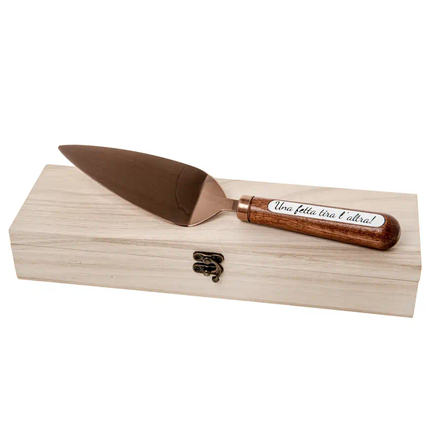 Etm Bronze paletta cm.27 in legno con scatola cod. 12A117