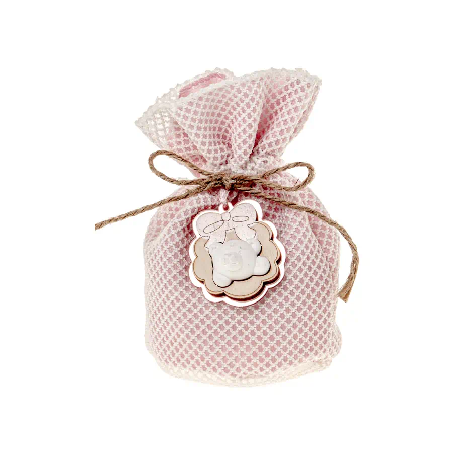 Etm Fioccolo sacchetto cm.10 rosa cod. C2613