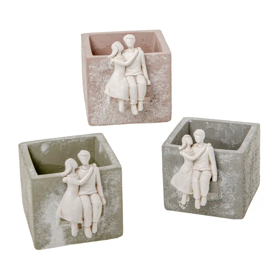 Etm Promessa porta piante cm.9 h.10 cod. 02A246