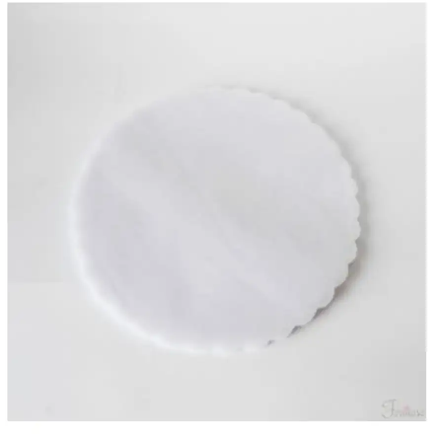Velo organza tondo per matrimonio confetti fai da te D 240 mm 50 pezzi bianco art C0107