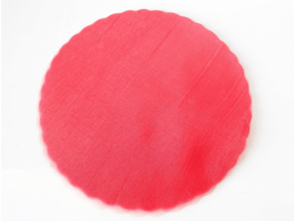 velo organza tondo per confetti fai da te d 240 mm 50 pezzi rosso art c0111