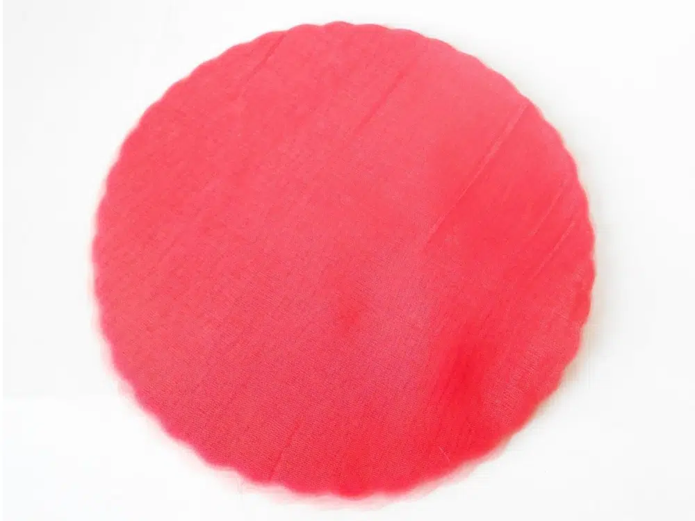 velo organza tondo per confetti fai da te d 240 mm 50 pezzi rosso art c0111