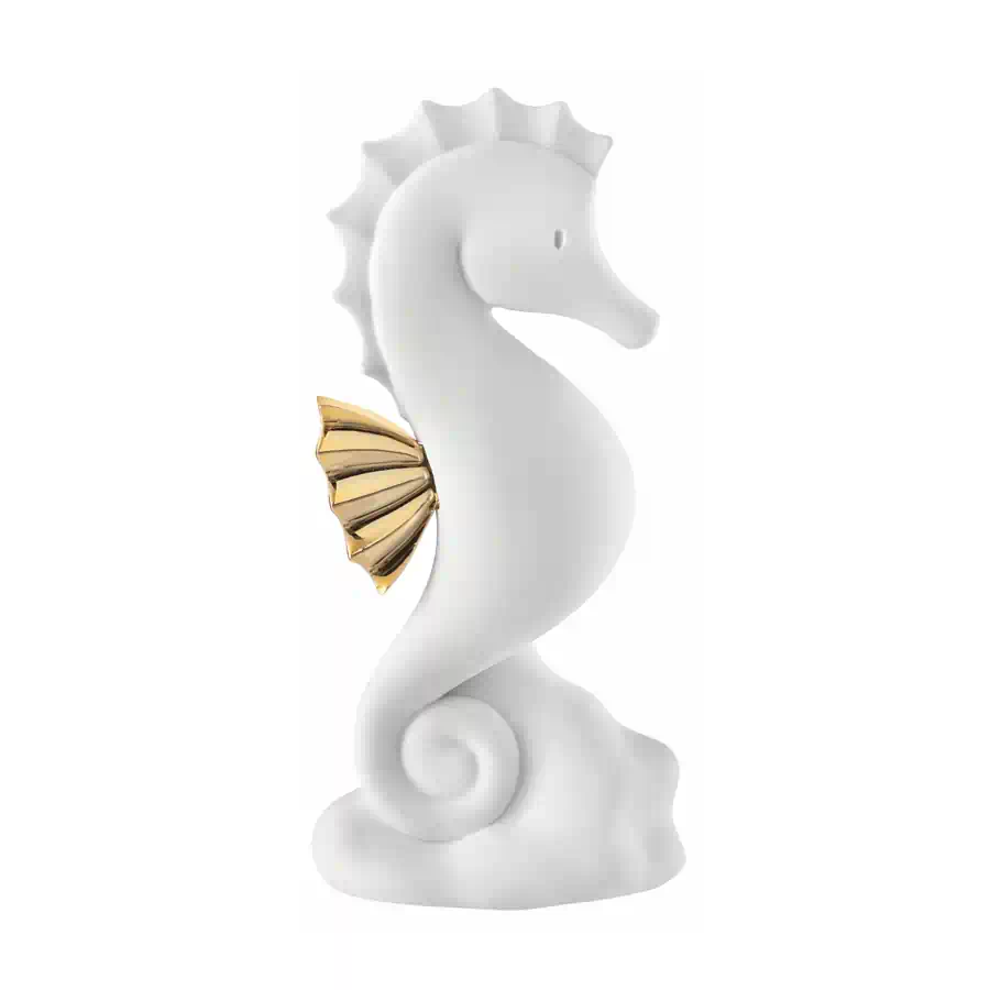 Bongelli cavallo marino h35 bianco oro cod. Me2513 3bio
