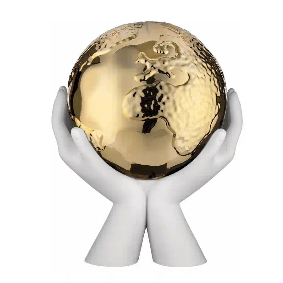 Bongelli mani bianco mondo oro 12x13 cod. Me2488 2bor