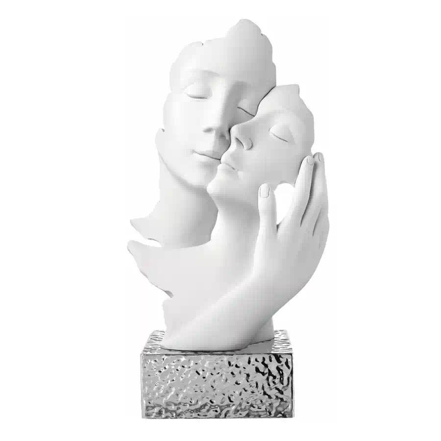 Bongelli scultura face mano h34 base argento cod. Me2502 2ag