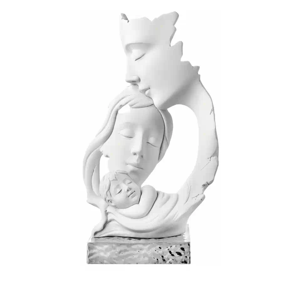 Bongelli scultura famiglia h18 base argento cod. Me2501 1ag
