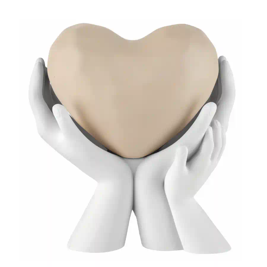 Bongelli mani doppie cuore nocciola 10x9 cod. Me2530 1n