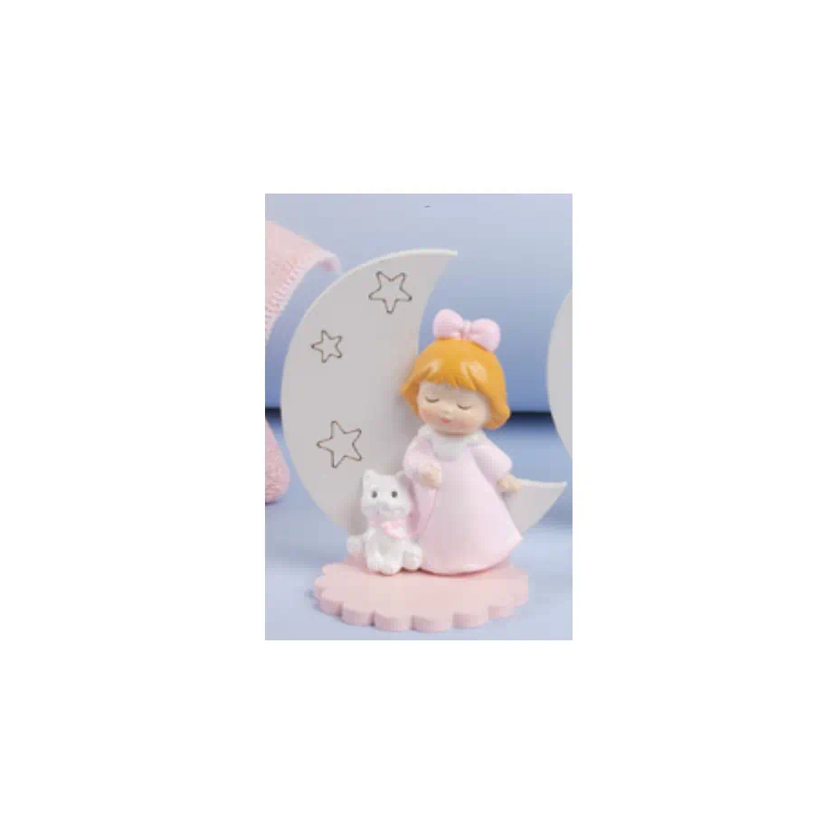 Yvonne Gontier bambina con gatto ideale per battesimo cod. 8404261