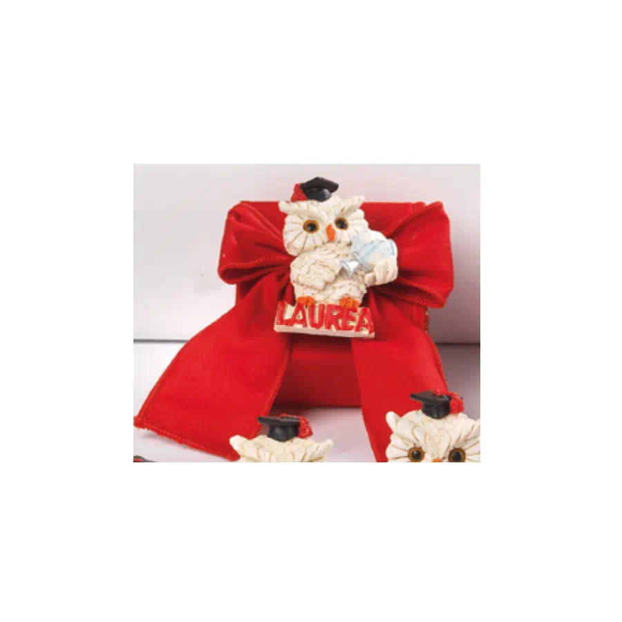 Yvonne Gontier gufo con scatola portaconfetti cod. 8223261